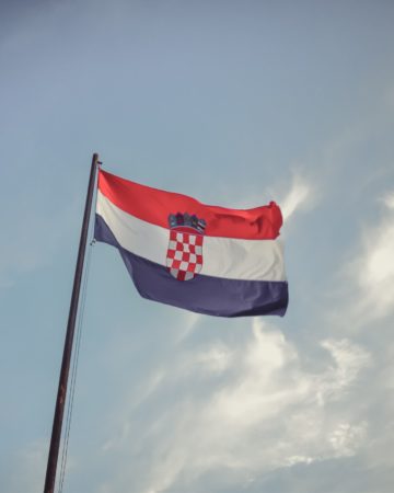 Die kroatische Flagge